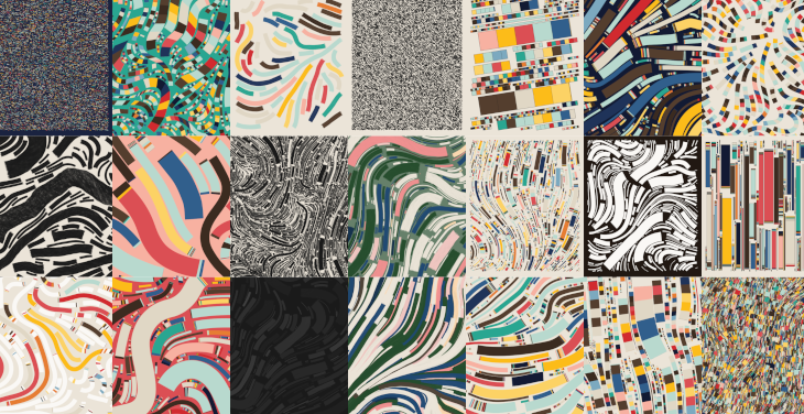 a 6x3 grid of fidenzas